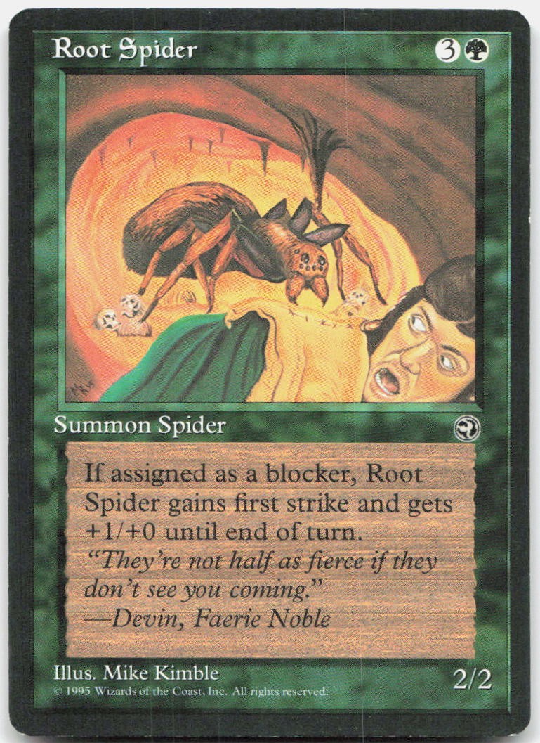 Root Spider Moderately Played Homelands Uncommon Magic: The Gathering