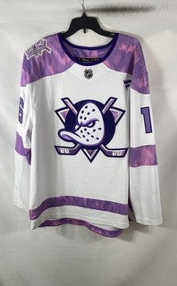 Fanatics Men's Anaheim Ducks Ryan Strome #16 Hockey Fights Cancer Jersey Sz XL