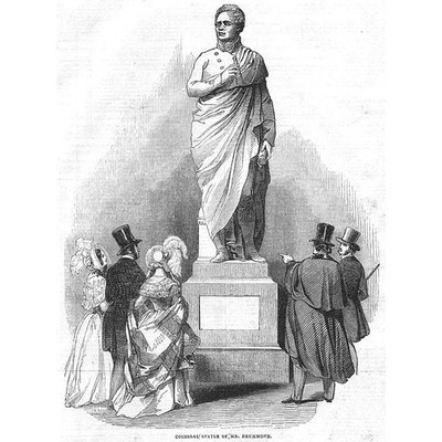 IRELAND Colossal Statue of Mr Drummond at the Exchange Dublin - Antique Print 18
