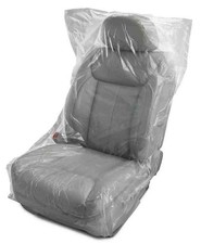 Donkey Auto Products Disposable Clear Plastic Automotive Seat Covers (30 Per Pac