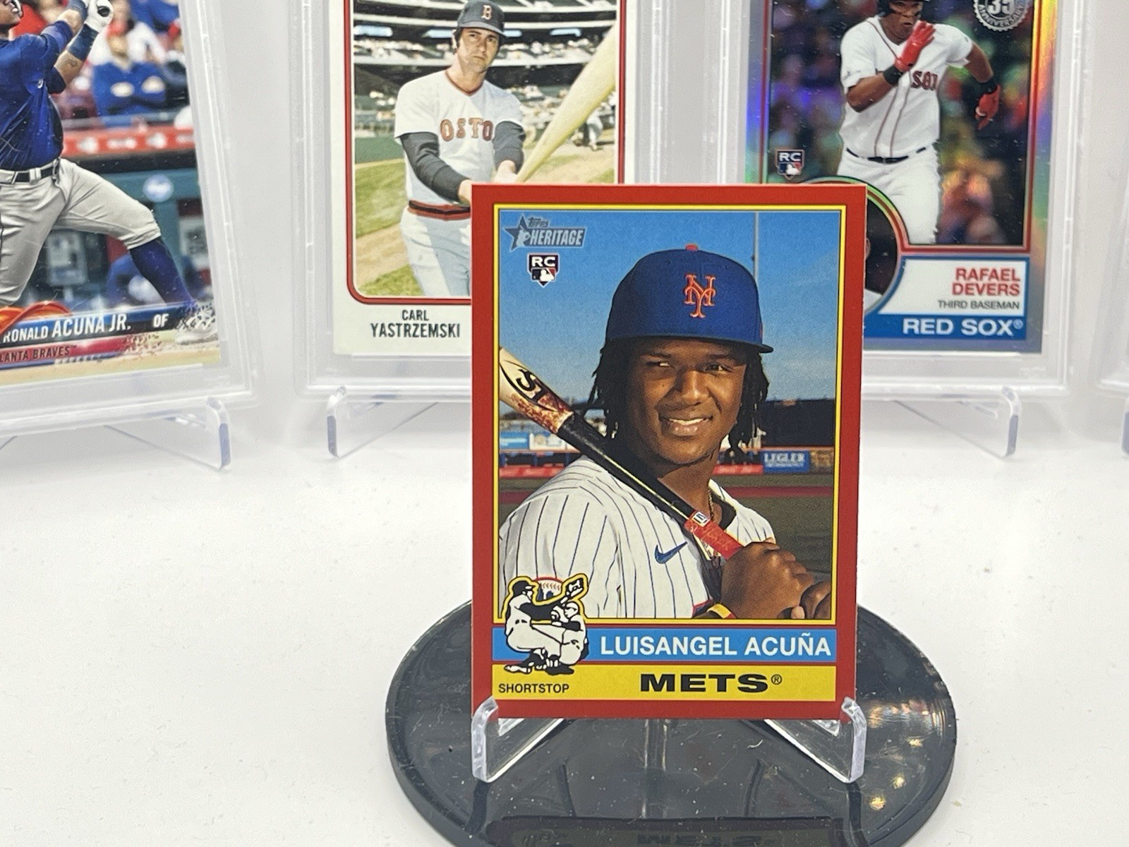 2025 Topps Heritage - Luisangel Acuna #274 Red Border (RC)