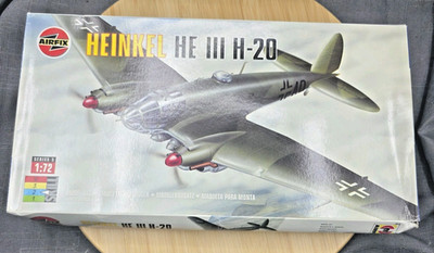 Airfix 1/72 Heinkel He 111 H20 Plane Model Kit 05021  Open Box Sealed Bag