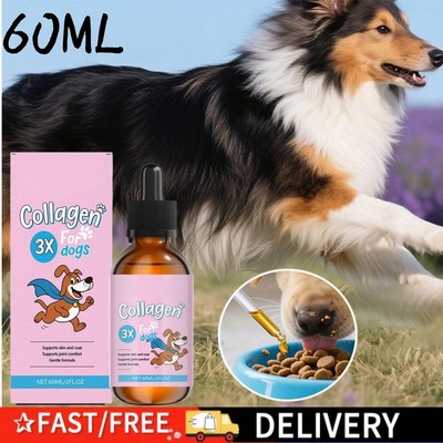 Collagen for Dogs Supports Joint Relief & Healthy Skin Coat Gut He alth 60 ml 