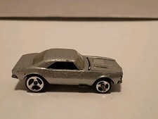 Vintage Hot Wheels 67 Chevy Camaro Diecast 1982 Silver Opening Hood