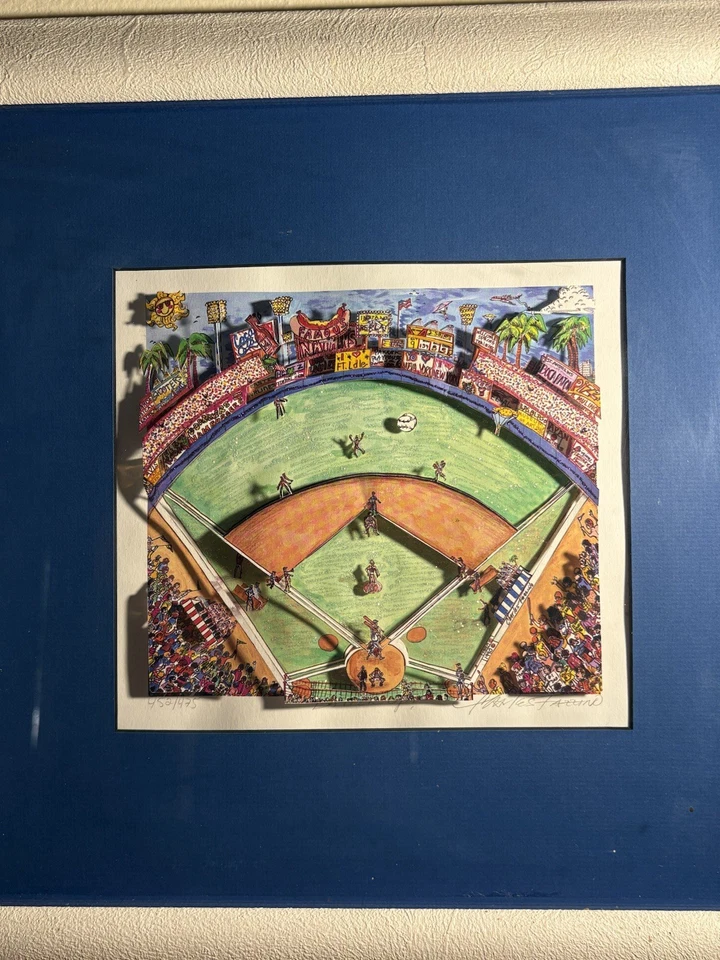 Charles Fazzino 3D Serigraph "Batter Up!" Signed Limited Edition 452/475 - Image 2 of 4