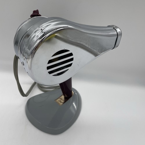 Vintage K-M #11-503A 275W Chrome Hair Dryer w/ Stand Heat & Cool Tested Working - Picture 2 of 15