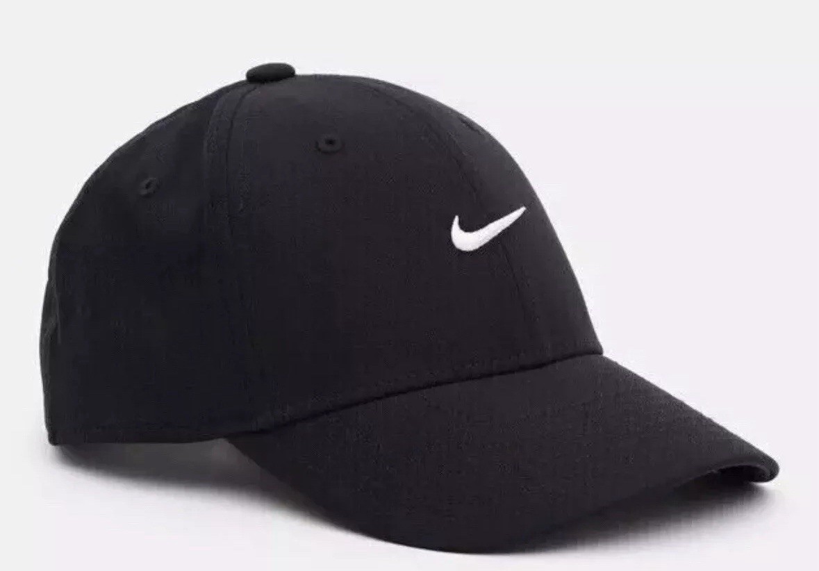 UNISEX NIKE BLACK BASEBALL HAT CLUB CAP SWOOSH FB6452-010 M UNISEX NIKE BLACK BASEBALL HAT CLUB CAP SWOOSH FB6452-010 M