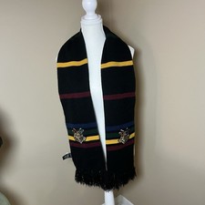 Harry Potter Scarf Hogwarts Embroidered Crest Emblem Wizarding World 64  Unisex