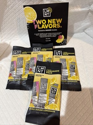 LMNT NEW Lemonade Pack Zero Sugar Electrolyte 4 Packs