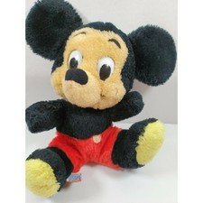 VHTF 8" Vintage Disney Plush MICKEY MOUSE Korea Ground Nutshell CIippings