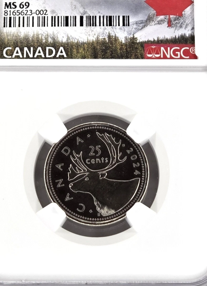 2024 Canada 25C Caribou Quarter NGC MS69 First Releases