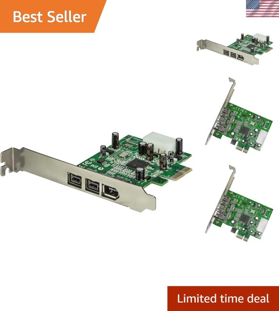 Combination FireWire 800 and 400 Card