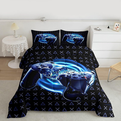Games Comforter Modern Gamer Reversible Bedding Set for Kids Boys Girls Video Ga