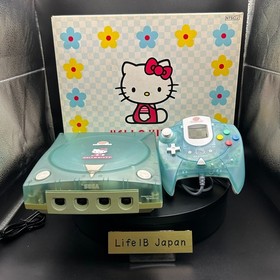 SEGA Dreamcast HKT-3000 Hello Kitty Skeleton Blue Console Limited Edition