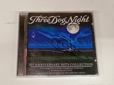 Signed CD 35th Anniversary Hits Collection by Three Dog Night with Ticket