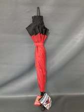 NEW / TAGGED Better Brella Black Top Red Underside Umbrella Reverse Open / Close