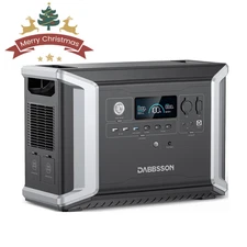 Dabbsson 2330Wh Portable Power Station 2200W Solar Generator for Home Camping RV