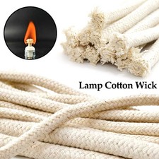 Alcohol Lamp Cotton Burner Wick Rope For Oil Lamp Replacement Wicks 6mm/8mm/10mm