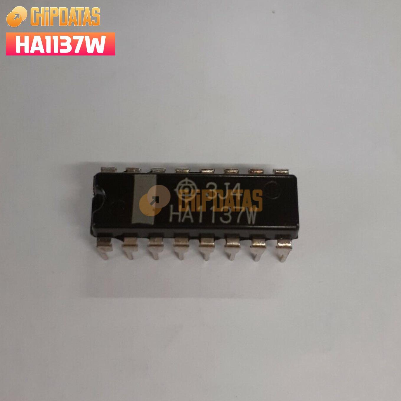 Ci HA 1197 ~ Ic HA1197 ~ AM Radio Receiver System ~ DIP16 Hitachi - Foto 2