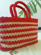 Handknit Crochet Handbag-New