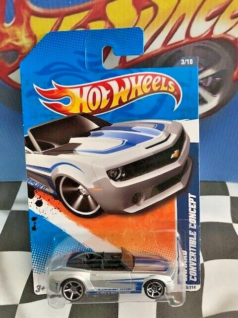 Hot Wheels 2010 HW Performance 3/10 101 2008 Camaro Convertible Concept SILVER