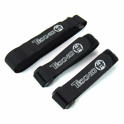 Battery Straps (black, 2 cell, 3pcs) Tekno RC TKR40008K