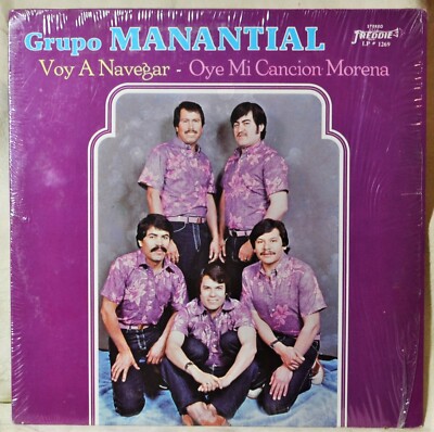Grupo Manantial Voy A Navegar Oye Mi Cancion Morena LP Shrink EX Vinyl Latin