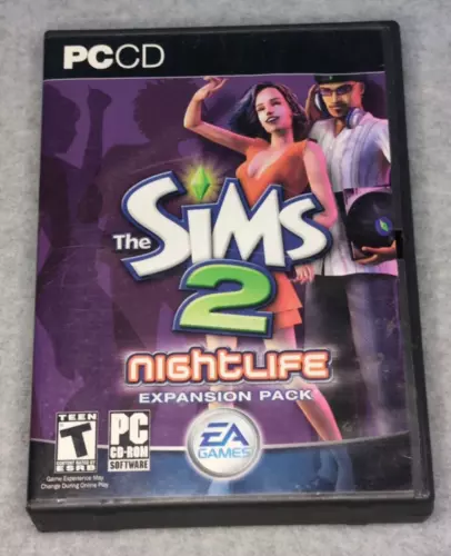 The Sims 2 Nightlife PC Game Complete 2005 Expansion Pack