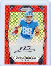 2017 EVAN ENGRAM Panini Prizm Football RED POWER Refractor AUTO RC Jaguars 17/49