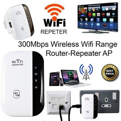 Wireless-N Wifi Repeater 2.4G Booster Extender - Picture 1 of 4