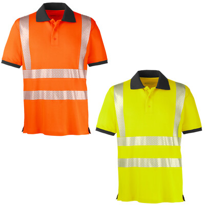 4PROTECT  Warnschutz Polo-Shirt ORLANDO Warnshirt Herren Jacke Shirt Workwear