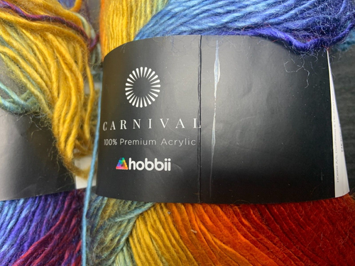 (Lote de 2) Hilo Hobbii Carnaval 100% Acrílico, #15 Bonito - Imagen 2 de 5
