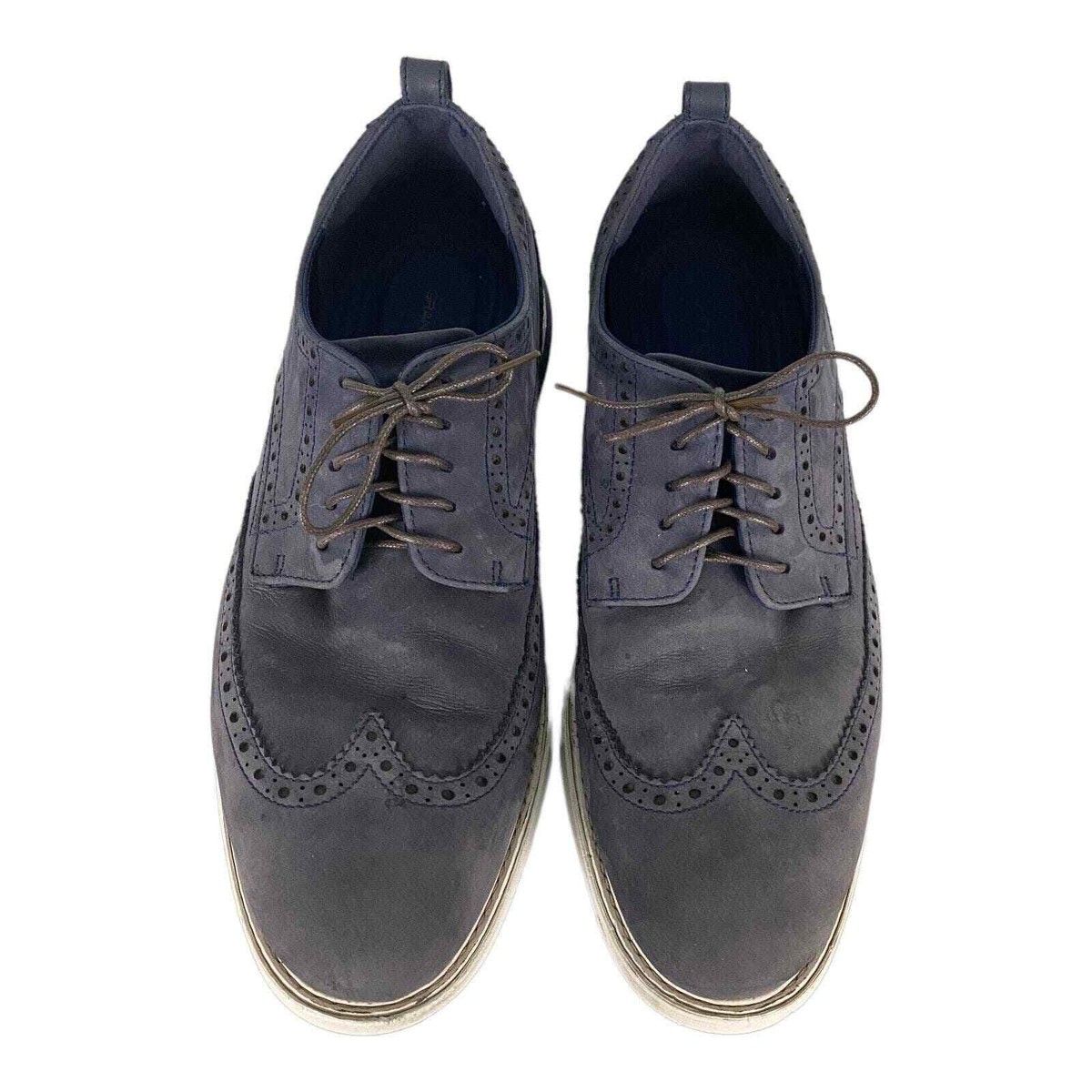 Cole Haan Grand Evolution Wingtip Oxford Gray Blue Casual 