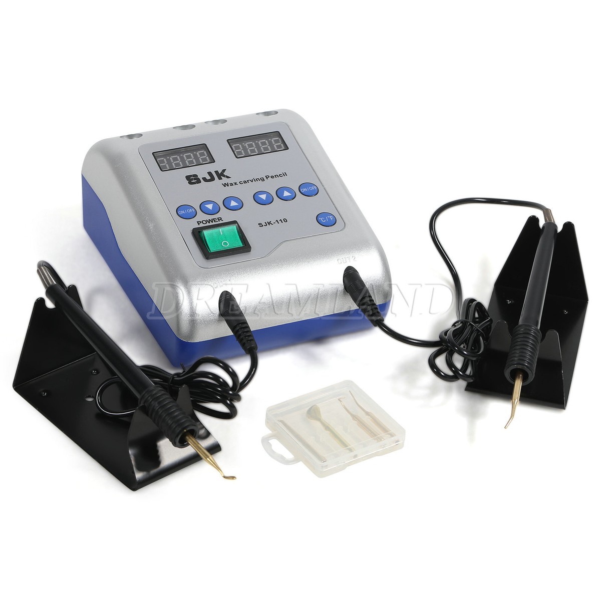 SJK Dental Lab Electric Wax Knife Waxer 2 Carving Pen Pencil 