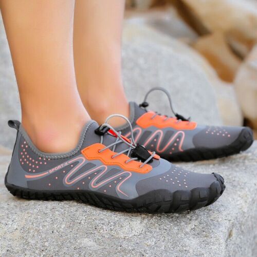 Mens Breathable Water Shoes Quick-Dry Barefoot Aqua Socks Beach Swim Shoes for - Picture 1 of 35
