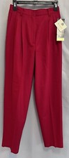 VINTAGE Sag Harbor 100 Pure Wool High Waist Lined Pleated Trousers Pants SZ 8