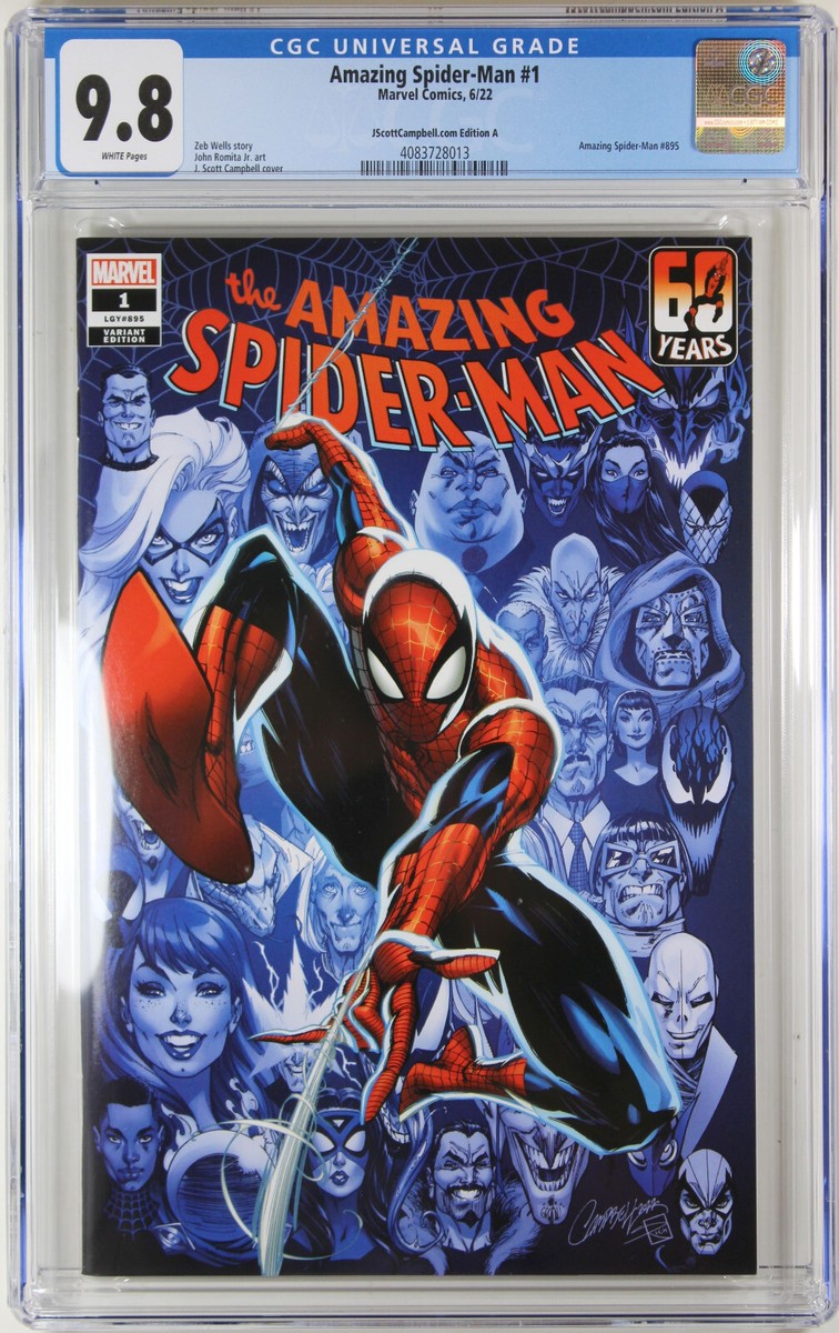 AMAZING SPIDER-MAN #1 (J. SCOTT CAMPBELL VARIANT A) COMIC ~ CGC