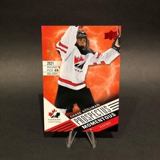 Chase Stillman /275 Prospectus Momentous Electric 2021 Canada Juniors Jersey Lot