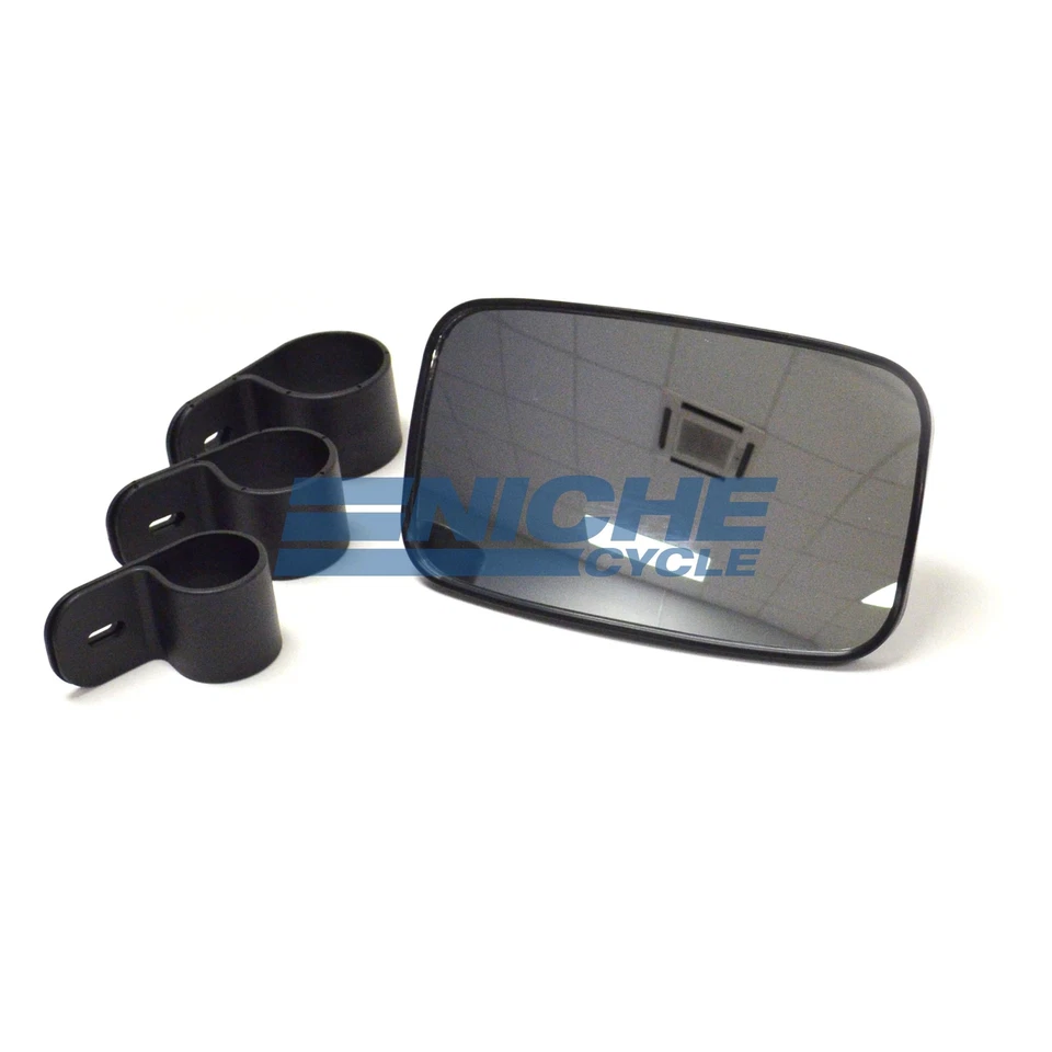 Espelho largo UTV visão traseira lateral da Kawasaki Mule Teryx Polaris RZR montagem em barra - Imagem 2 de 3