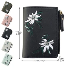 Small Wallet for Women Leather Bag Credit Card Holder Mini Bifold Pocket Purse