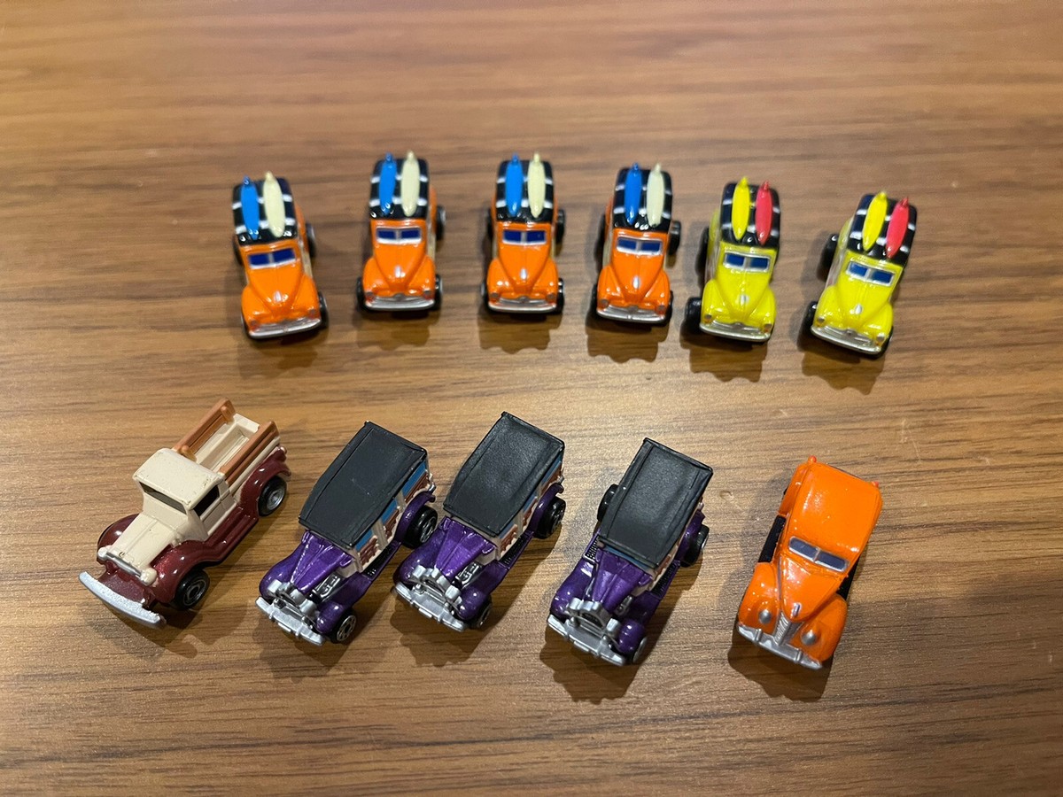 11 Pc Micro Machines Beach Party Orange Surf Woody Other Hot