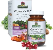 Nature's Answer Womens 100 Multi Vitamin 60 Vegetarian Caps Immune Function