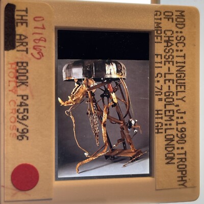 Jean Tinguely  Trophy Chase-le-golem  Swiss Dada Assemblage Art 35mm Slide
