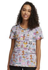 Tom and Jerry Cherokee Scrubs Tooniforms V Neck Top TF633 TJUM