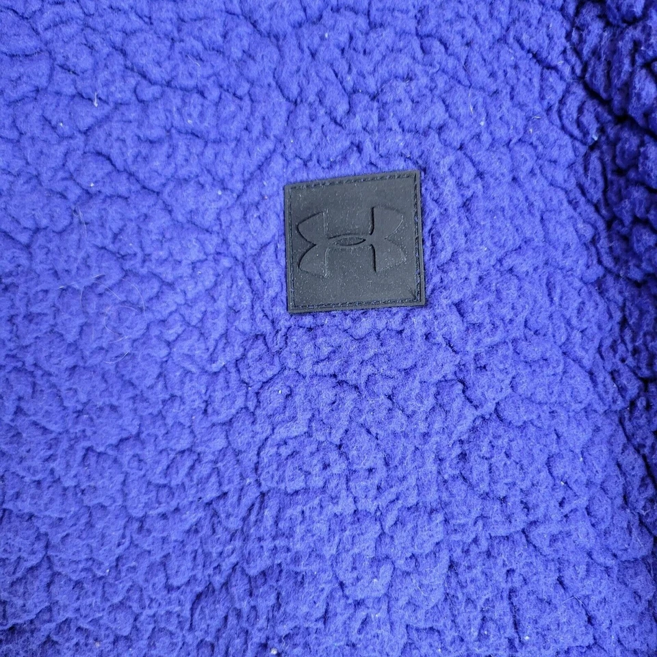 Pullover Under Armour UA Sherpa polar para mujer XL púrpura grueso y cálido Foto 2 de 4