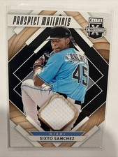 2020 Panini Elite Extra Edition Prospect Materials Black #PM-SS Sixto Sanchez