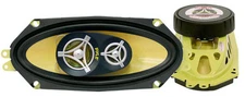 Pair New Pyle PLG41.3 4'' x 10'' 300 Watt Three-Way Speakers Car Audio