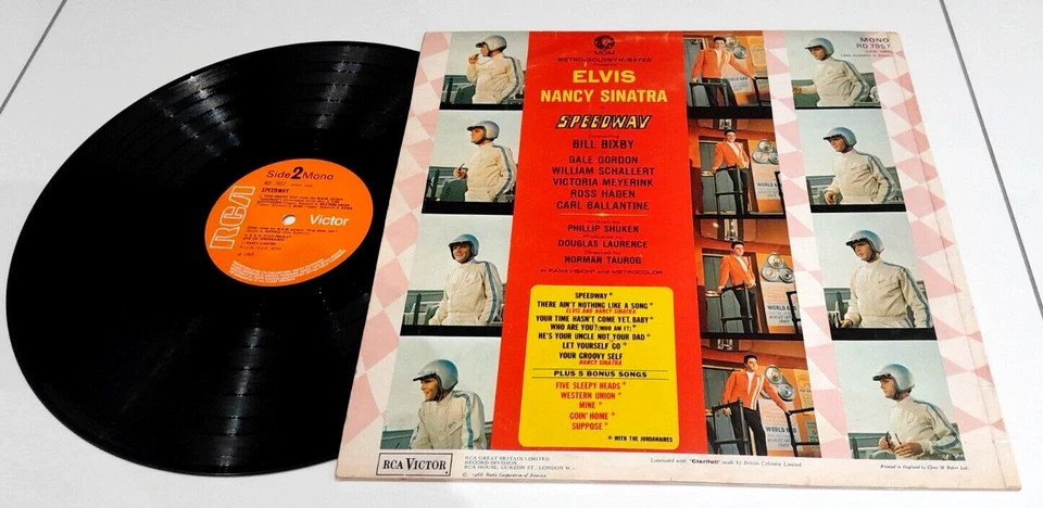 Elvis' Speedway soundtrack MONO RCA VICTOR SMALL ORANGE album RD 7957 NO1 - Image 2 of 4