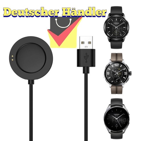 USB Ladekabel für Xiaomi Watch S2 / S3 / H1 /Watch 2 Pro sport charger datacable - Afbeelding 1 van 15