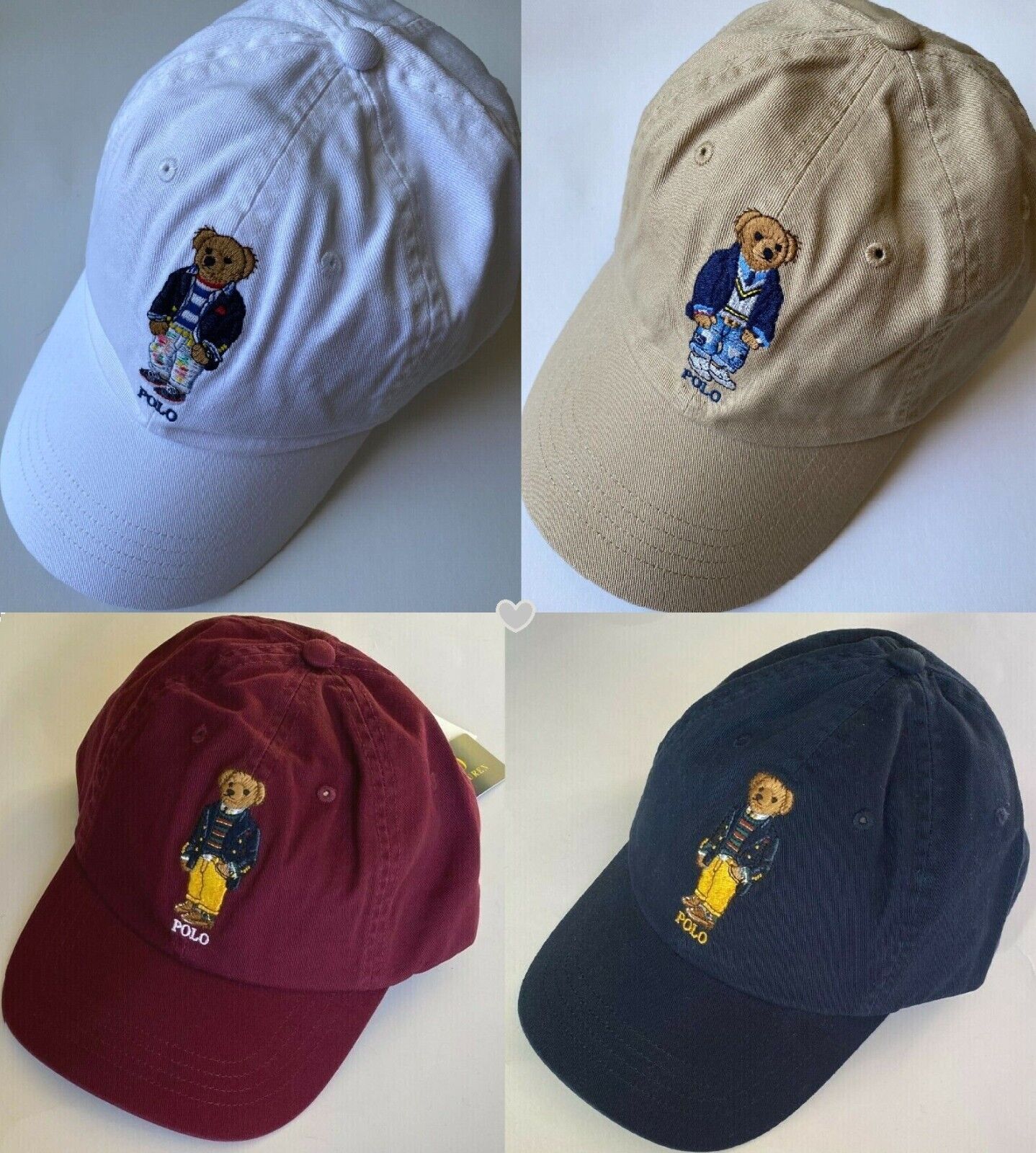 Polo Ralph Lauren Mens Polo Bear Chino Twill Ball Cap Hat | eBay